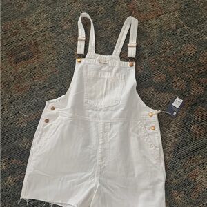 Universal Thread White Short Overalls – Size 14 – NWT